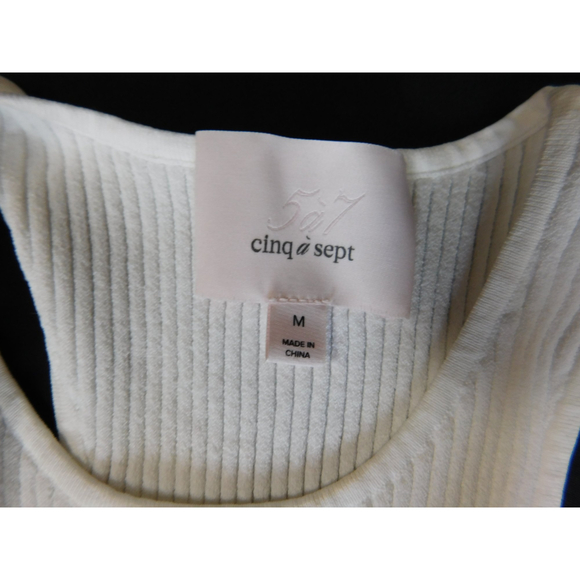 Cinq a sept Ellen Sleeveless Knit Peplum Top MED - Picture 10 of 11